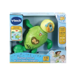 VTECH BABY Maman Tortue Et Son Bébé Nageur - Jouet De Bain -VTech Jouets Soldes Magasin 80 547905 6