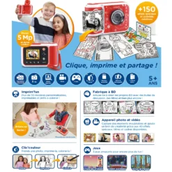 Kidizoom Print Cam -VTech Jouets Soldes Magasin 80 549185 dos boite