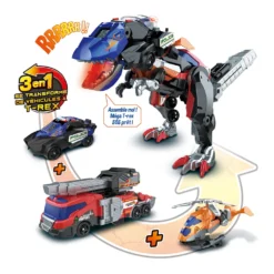 Trio, Le Méga T-Rex SOS 3 En 1 15 Trio, Le Méga T-Rex SOS 3 En 1 -VTech Jouets Soldes Magasin 80 549505 CAT