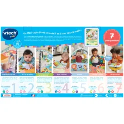 VTECH BABY Maxi Tapis D'éveil Sensoriel 7 En 1 25 VTECH BABY Maxi Tapis D'éveil Sensoriel 7 En 1 -VTech Jouets Soldes Magasin 80 550005 dos boite
