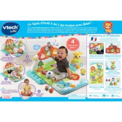 VTECH BABY Tapis D'éveil Baby Sport 4 En 1 -VTech Jouets Soldes Magasin 80 550105 dos boite