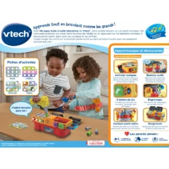 Ma Super Boîte à Outils Interactive 25 Ma Super Boîte à Outils Interactive -VTech Jouets Soldes Magasin 80 550905 dos boite