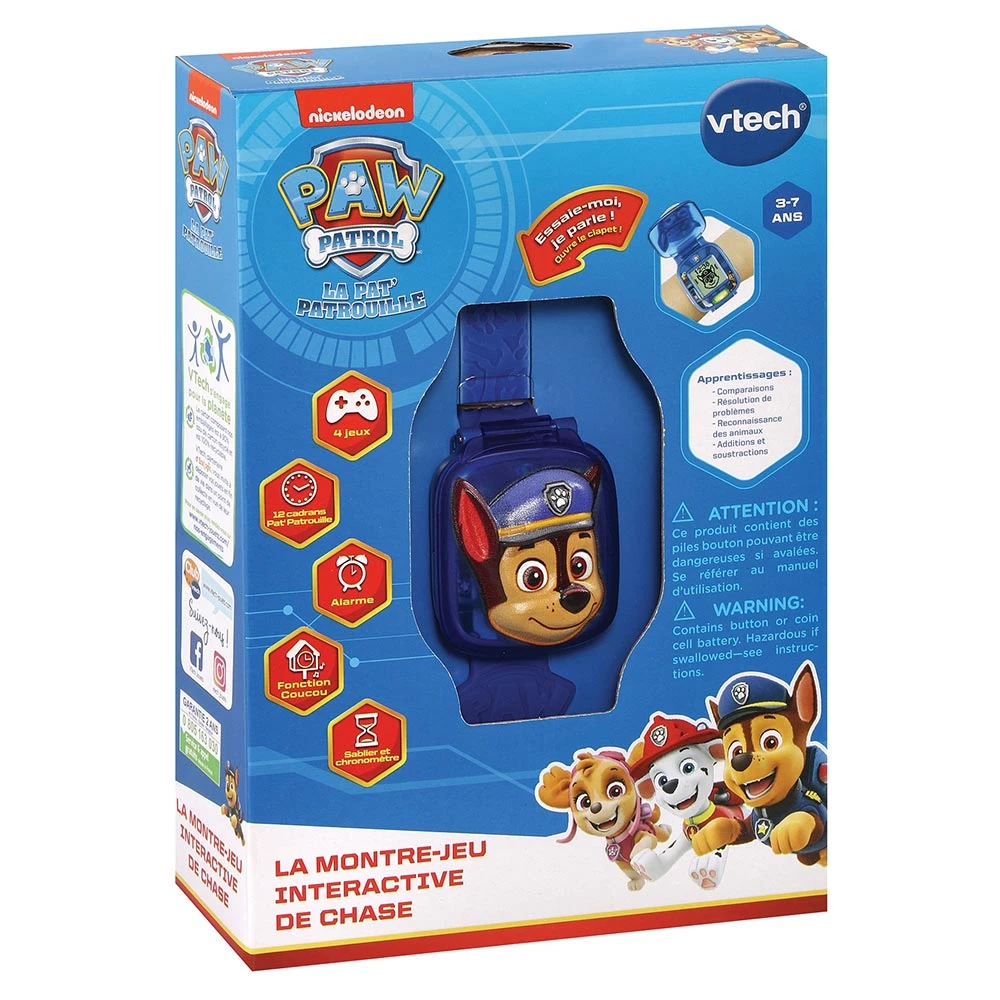 VTech Pat Patrouille - La Montre-jeu Interactive De Chase 5 VTech Pat Patrouille - La Montre-jeu Interactive De Chase – Image 5