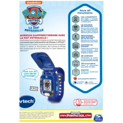 VTech Pat Patrouille - La Montre-jeu Interactive De Chase 11 VTech Pat Patrouille - La Montre-jeu Interactive De Chase -VTech Jouets Soldes Magasin 80 551605 dos boite