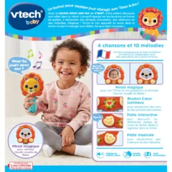 VTECH BABY Hochet Miroir Lumi Lion -VTech Jouets Soldes Magasin 80 551805 dos boite
