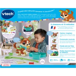 VTech Titou, Mon Toutou Balade Magique -VTech Jouets Soldes Magasin 80 552565 dos boC3AEte