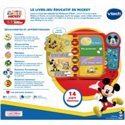 VTech Le Livre-jeu éducatif De Mickey -VTech Jouets Soldes Magasin 80 554005 dos boite