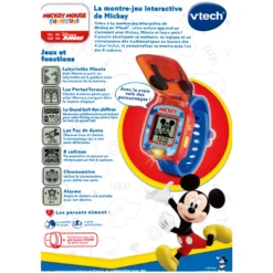 VTech La Montre-jeu Interactive De Mickey 11 VTech La Montre-jeu Interactive De Mickey -VTech Jouets Soldes Magasin 80 554205 dos boite
