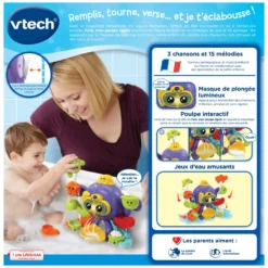 VTech Polo, Mon Poulpe Rigolo 13 VTech Polo, Mon Poulpe Rigolo -VTech Jouets Soldes Magasin 80 555205 dos boite