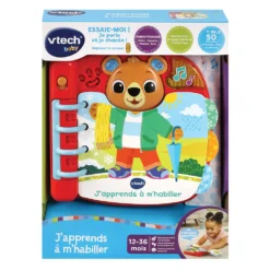 VTECH BABY Livre Interactif - J'apprends à M'habiller -VTech Jouets Soldes Magasin 80 558305 7