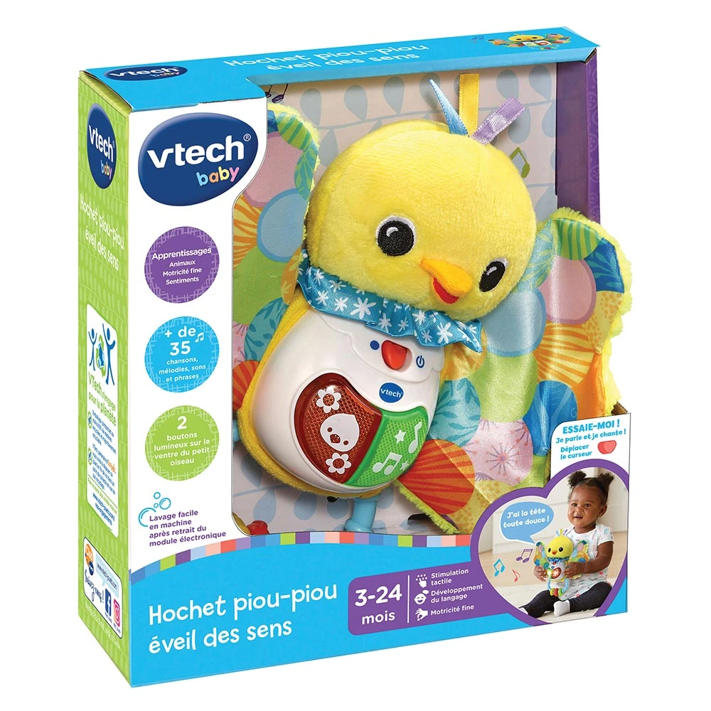 VTECH BABY Hochet Piou-piou éveil Des Sens 8 VTECH BABY Hochet Piou-piou éveil Des Sens – Image 8