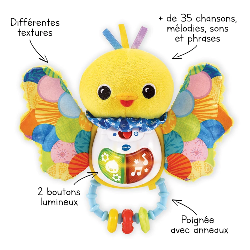 VTECH BABY Hochet Piou-piou éveil Des Sens 2 VTECH BABY Hochet Piou-piou éveil Des Sens – Image 2