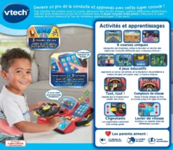 VTech Super Console Turbo Pilote -VTech Jouets Soldes Magasin 80 558905 dos boC3AEte