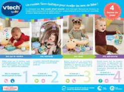 VTECH BABY Mon Coussin D'éveil Sensoriel 18 VTECH BABY Mon Coussin D'éveil Sensoriel -VTech Jouets Soldes Magasin 80 560505 dos boC3AEte