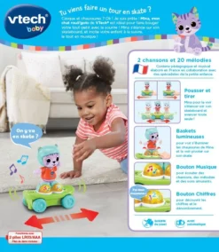 VTECH BABY Mina, Mon Chat Rouli'golo -VTech Jouets Soldes Magasin 80 560905 dos boC3AEte