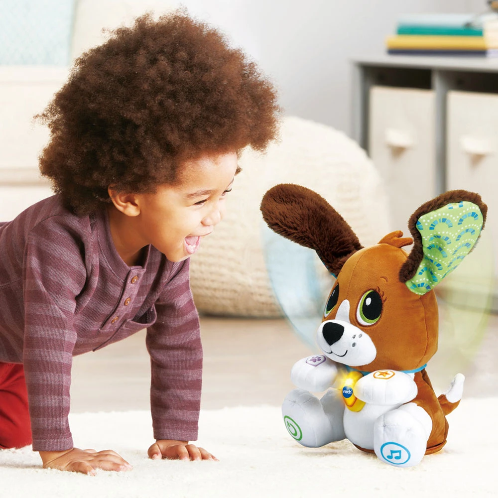 VTECH BABY Toutou Parle Avec Moi - Chien Peluche Interactif 4 VTECH BABY Toutou Parle Avec Moi - Chien Peluche Interactif – Image 4