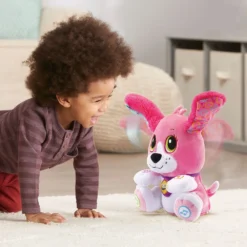 VTECH BABY Toutou Parle Avec Moi Rose - Peluche Interactive 10 VTECH BABY Toutou Parle Avec Moi Rose - Peluche Interactive -VTech Jouets Soldes Magasin 80 610155 3
