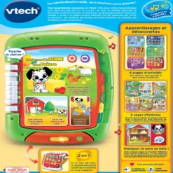 VTech Mon Imagi'tablette Interactive 18 VTech Mon Imagi'tablette Interactive -VTech Jouets Soldes Magasin 80 611205 Mon imagitablette interactive dos