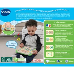 VTech Tablette éducative ABC Nature -VTech Jouets Soldes Magasin 80 613505 dos boite