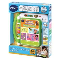 VTech Mon Livre D'activités Interactif - J'écris, Je Joue Et J'apprends -VTech Jouets Soldes Magasin 80 614905 8