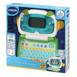 VTech Clic, Mon Ami L'ordi Bleu / Vert -VTech Jouets Soldes Magasin 80 615105 7