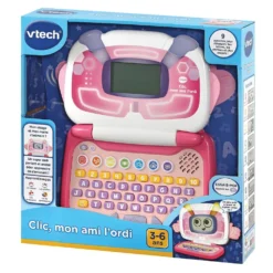 VTech Clic, Mon Ami L'ordi Rose -VTech Jouets Soldes Magasin 80 615155 6