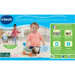 VTech Mon Chien ABC Interactif 15 VTech Mon Chien ABC Interactif -VTech Jouets Soldes Magasin 80 615205 dos boite