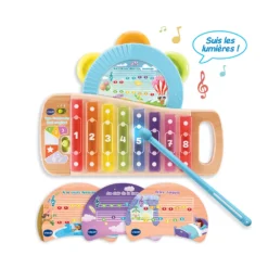 VTech Xylo-Tambourin Lumi Magique -VTech Jouets Soldes Magasin 80 615605 CAT