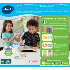 VTech Xylo-Tambourin Lumi Magique -VTech Jouets Soldes Magasin 80 615605 dos boite
