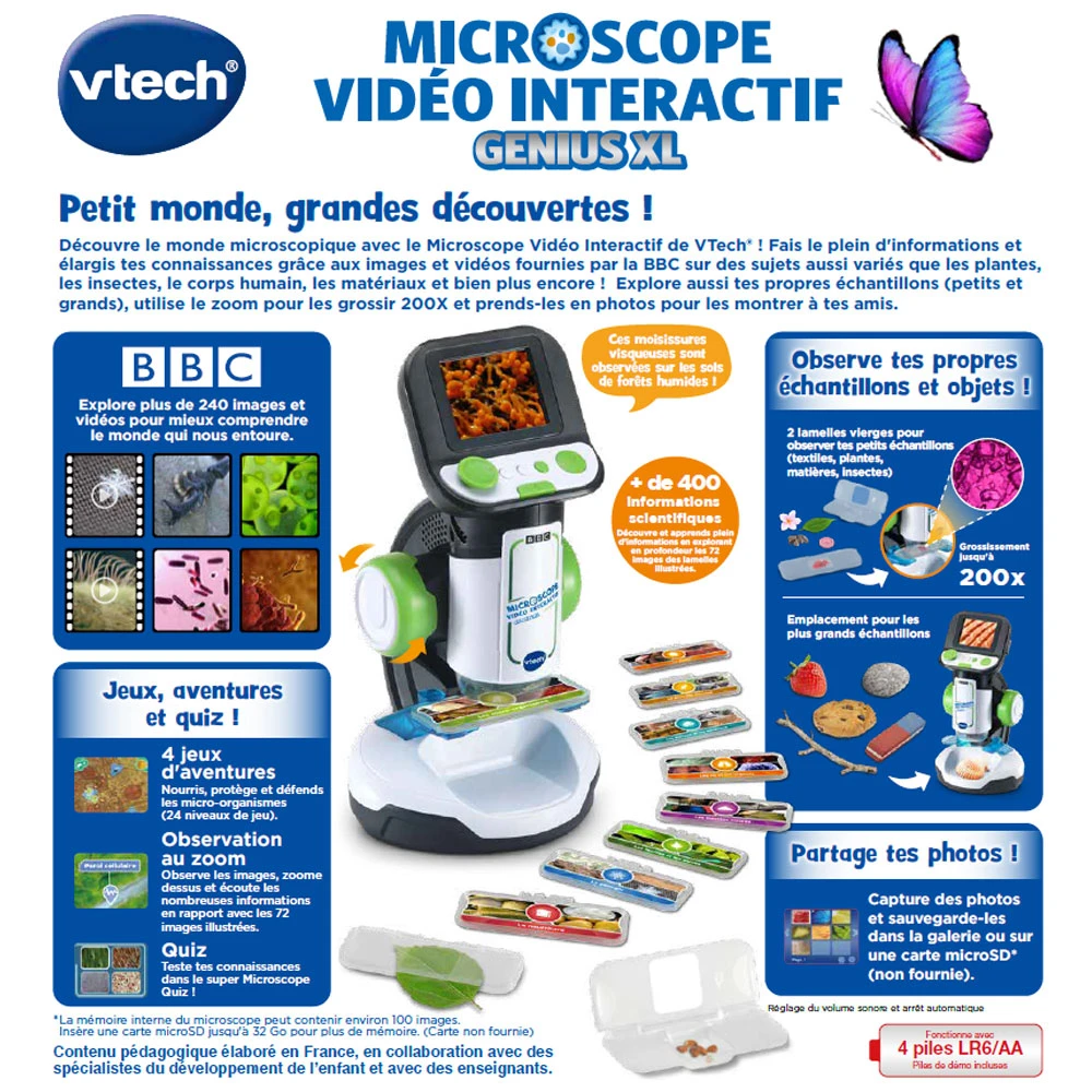 VTech Genius XL - Microscope Vidéo Interactif 11 VTech Genius XL - Microscope Vidéo Interactif – Image 11