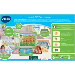 VTech TactiKid, Ma Tablette éducative -VTech Jouets Soldes Magasin 80 616505 dos boite