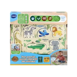 VTech Mon Premier Puzzle Interactif Des Animaux -VTech Jouets Soldes Magasin M GRAPHISTES Visuels en attente Visuels 2021 00 Visuels boites 613645 GB 613645 GB Direct